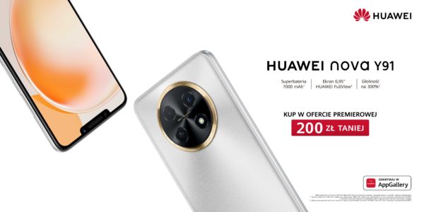 Smartfon z superbateriÄ i nadzwyczaj duÅ¼ym ekranem   HUAWEI nova Y91